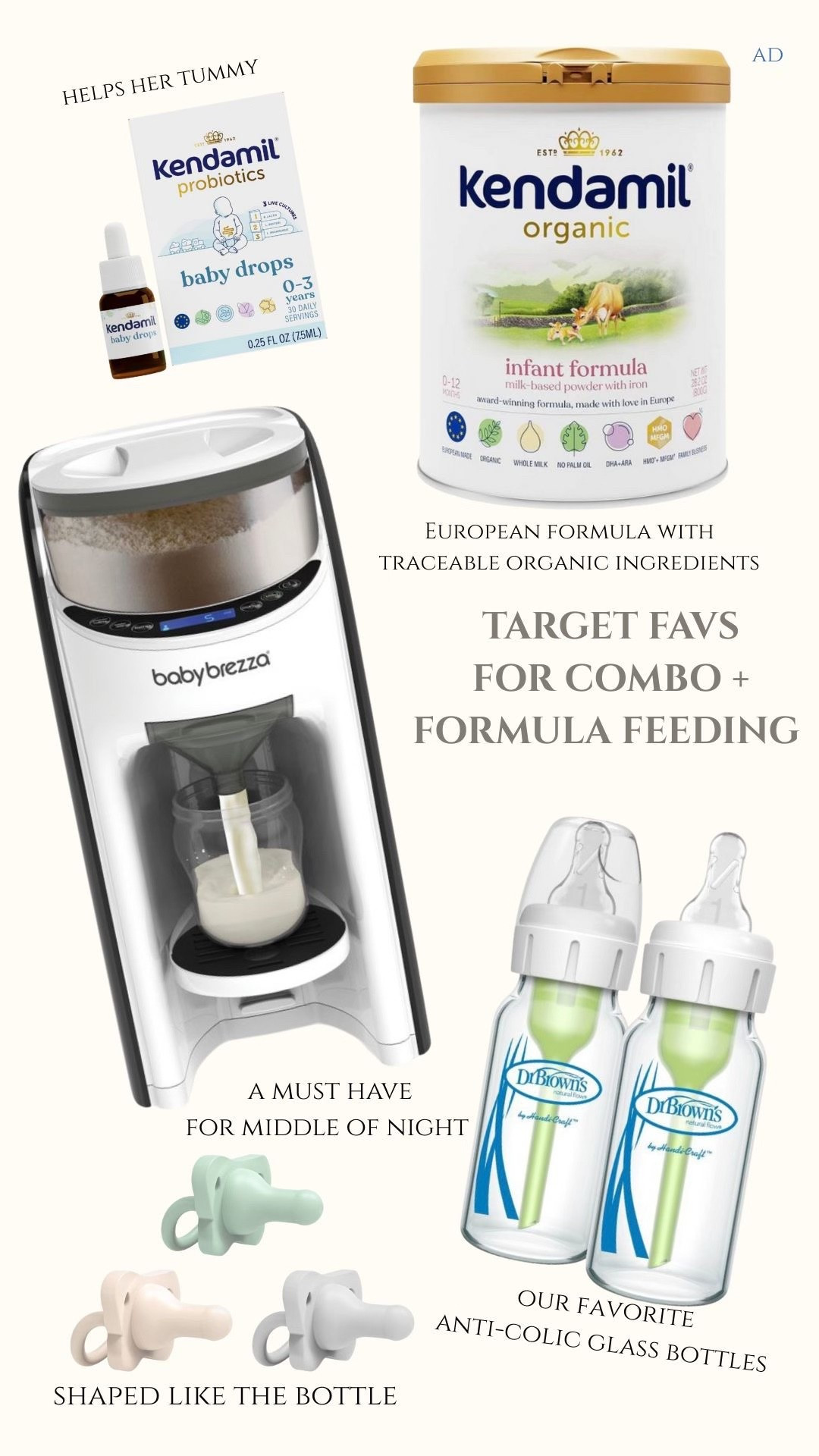 #ad All my favorite finds from Target to make combo feeding a bit easier! The Dr. Brown’s bottles have been a game changer with her tummy.  #BabyBrezza #TargetPartner #MyDrBrownsBaby #HappyFeeding #EveryFeedYourWay #ComboFeeding #KendamilPartner @babybrezza @target @drbrowns @kendamil.usa
