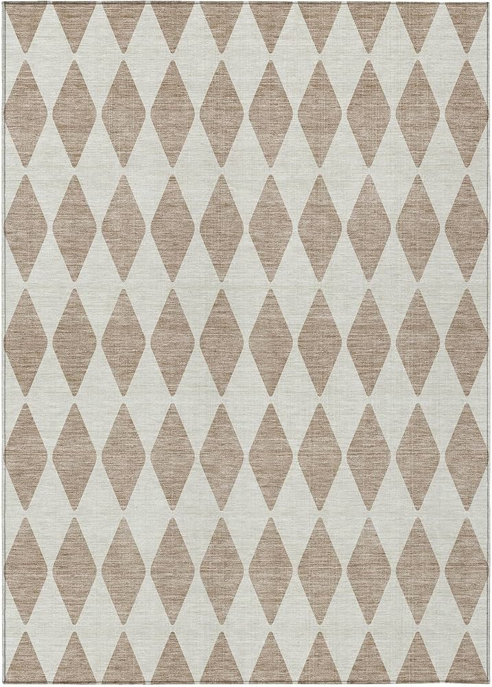 Addison Rugs Chantille ACN578 Taupe 8' x 10' Indoor Outdoor Area Rug, Easy Clean, Machine Washabl... | Amazon (US)