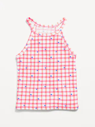 Fitted Ribbed Halter Tank Top for Toddler Girls | Old Navy (US)