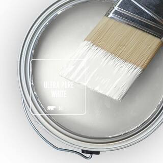 5 gal. #PR-W15 Ultra Pure White Extra Durable Semi-Gloss Enamel Interior Paint & Primer | The Home Depot