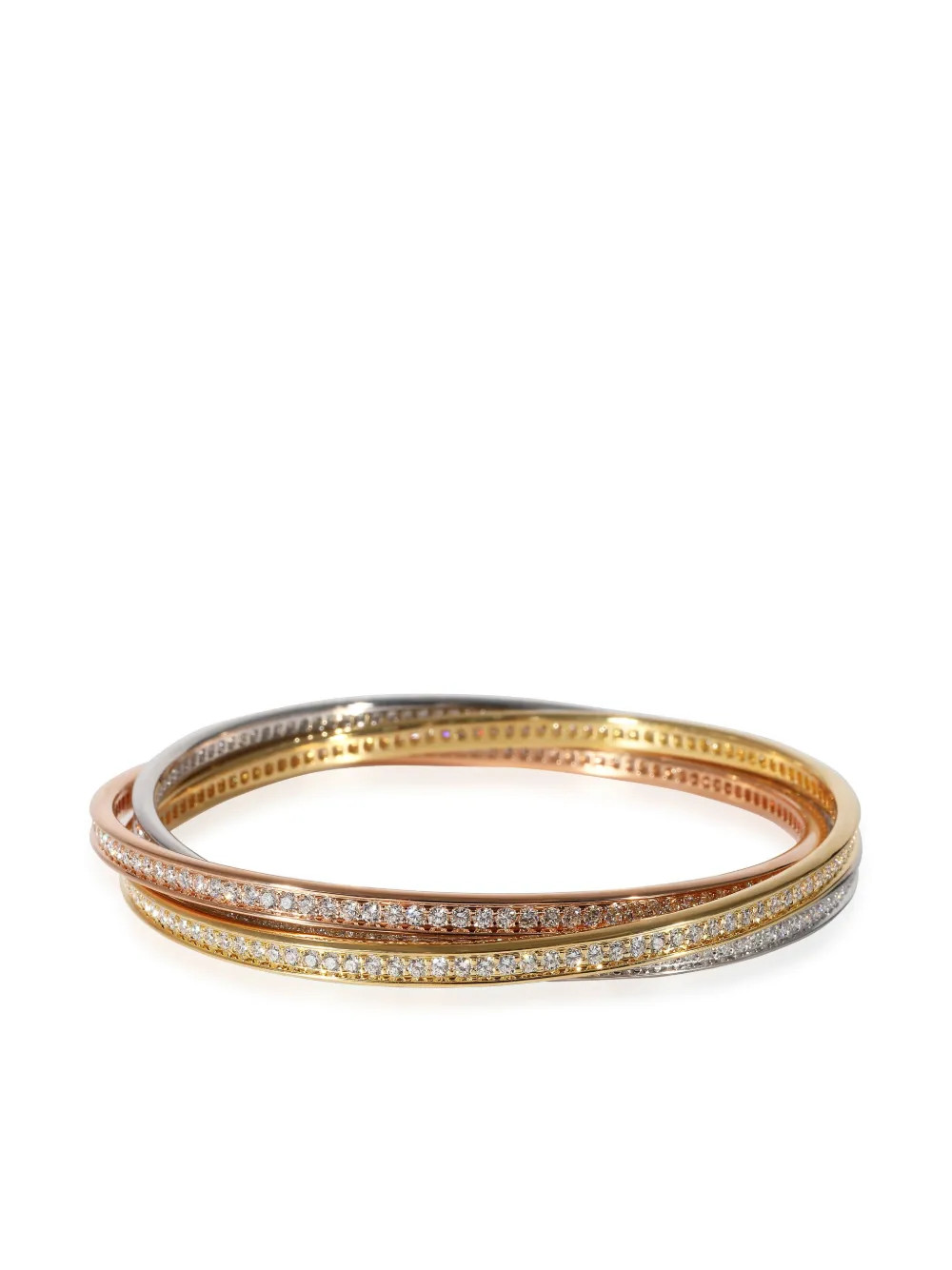 Cartier 18kt Rose Gold Trinity Diamond Bracelet - Farfetch | Farfetch Global