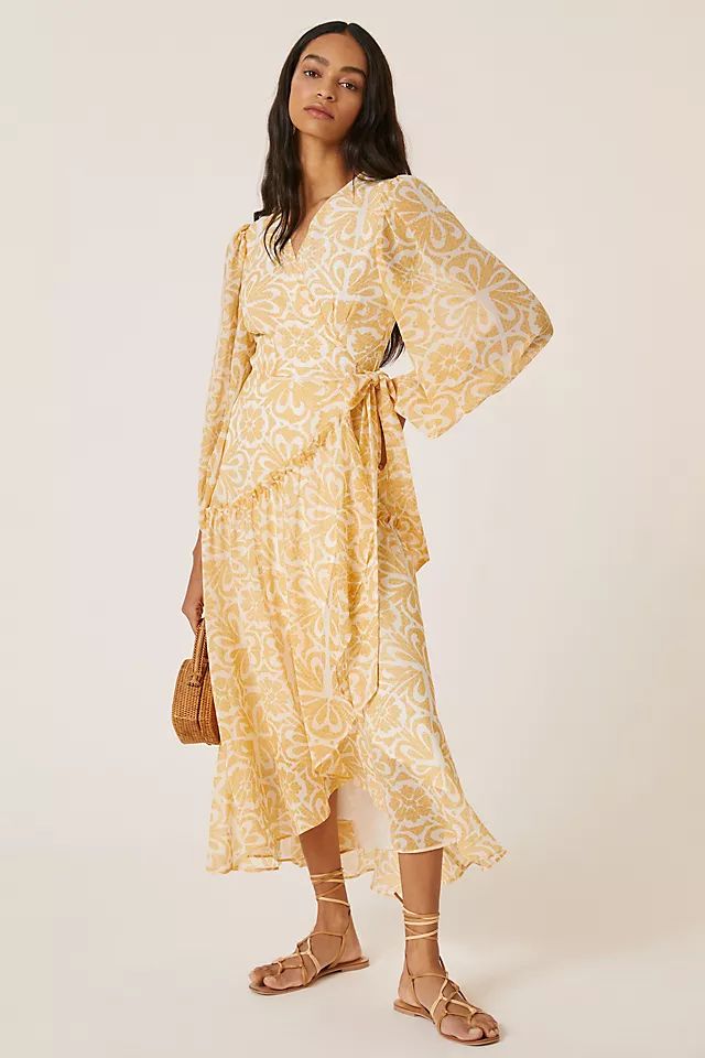 Hutch Geo Wrap Maxi Dress | Anthropologie (US)