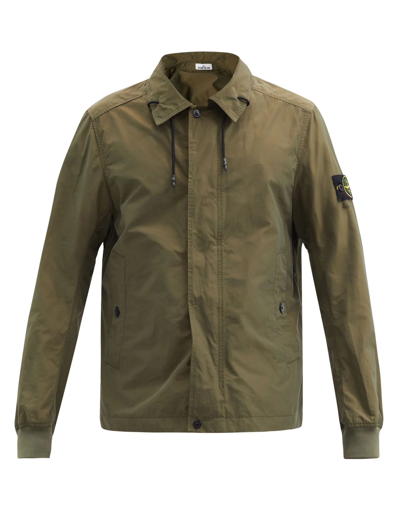 Micro Reps point-collar zipped jacket | Stone Island | Matches (US)