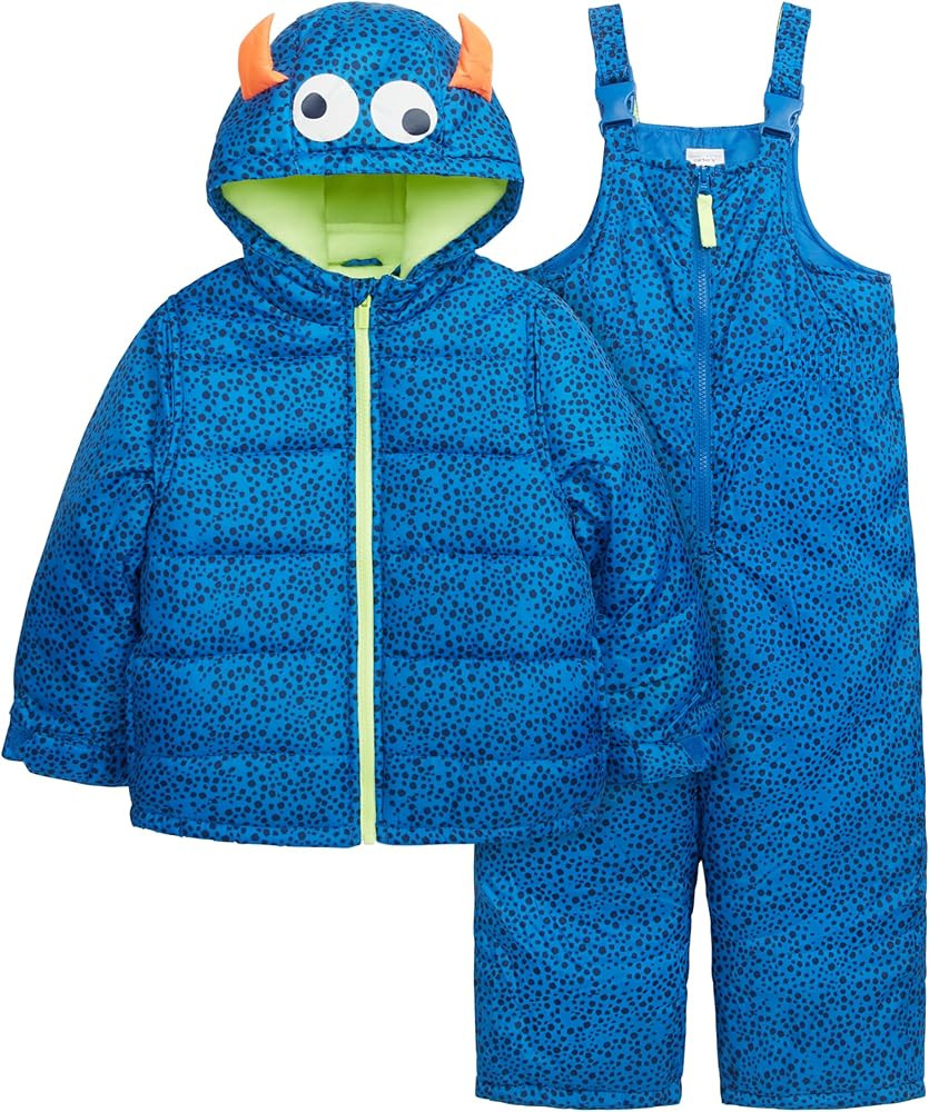 Carter's Boys' Snowsuit Jacket - Winter Coat and Bib Set | Amazon (US)