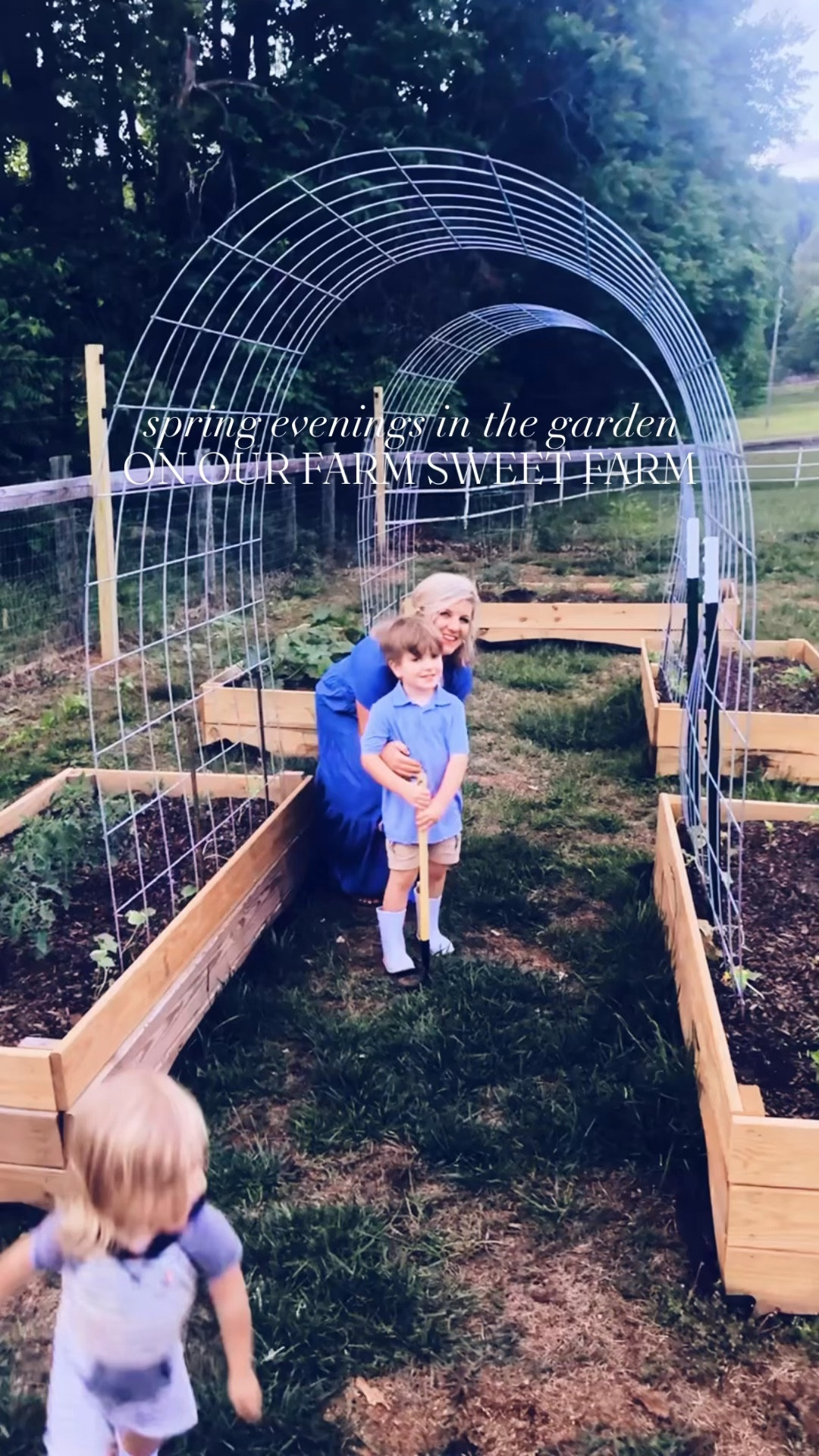 Nothing better than sunset evenings out on the farm 👩‍🌾🌾🌅🪴 - I sure do love this sweet little country life of ours and these little farmer boys of mine so!! 🤠👖🌱🌼🫐🪏🐓🧺🥚🌿🌳 #nightsinthegarden #farmsweetfarm 

Just unreal the beauty of this magical place 🌅 (look at those cotton candy clouds ☁️ !!!) - God is truly just so so good!! 🥹 I can’t believe we get to call this slice of heaven home 🏡 and plant 🌱 our roots down deep on this land… Thank you, Lord!! 🙏 #blessedbeyondmeasure 

PS. Nothing cuter than your baby boy discovering the blueberry 🫐 bush hehe 🤭 - even though they’re not quite ready to pick… Sweet Baby Levi Rhett is in his happy place 🤗 in the back of the garden 🪴 picking berries!! 😋 #homegrownblueberries