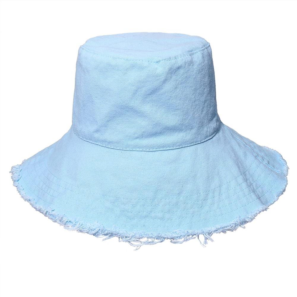 Bucket Hats for Women Wide Brim Summer Travel Packable Cotton Bucket Beach Sun Hat UPF 50+ | Amazon (US)