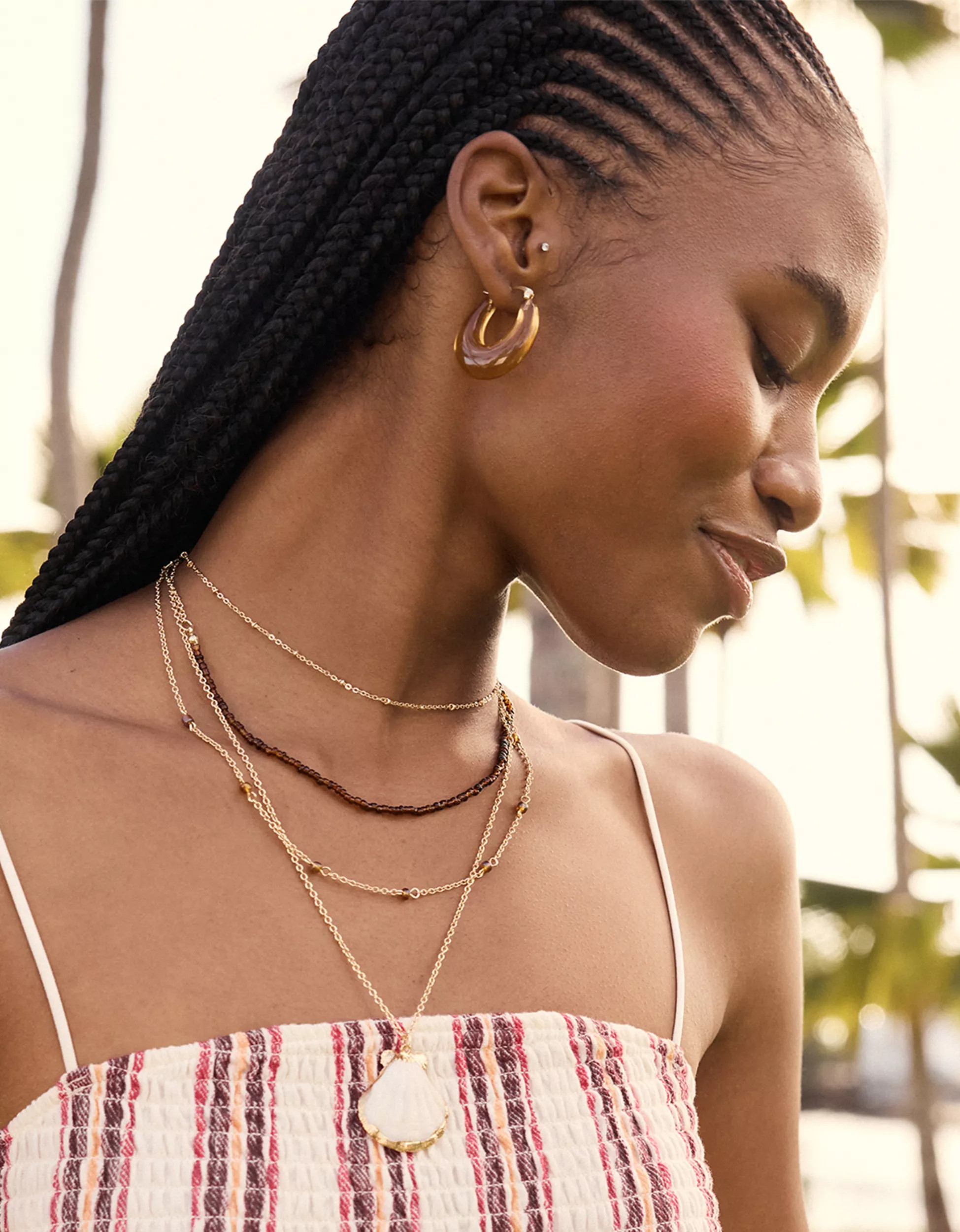 AE Shell Necklaces 5-Pack | American Eagle Outfitters (US & CA)