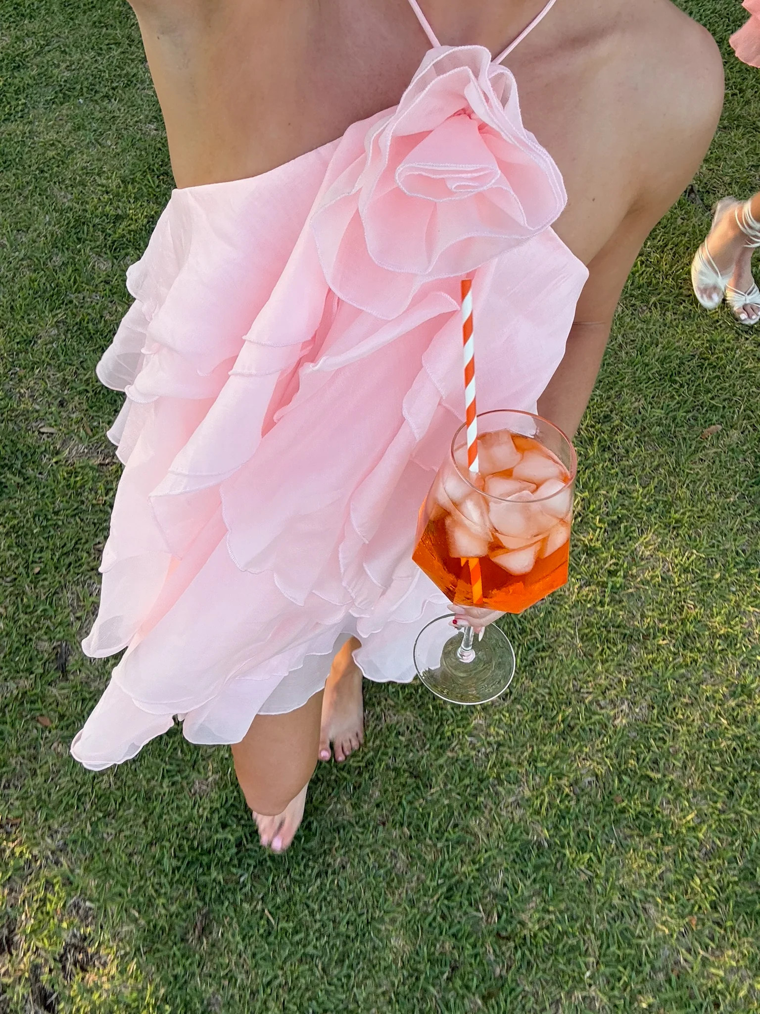 Merlot Floral Ruffle Mini Dress - Light Pink | Fancyd Boutiqe