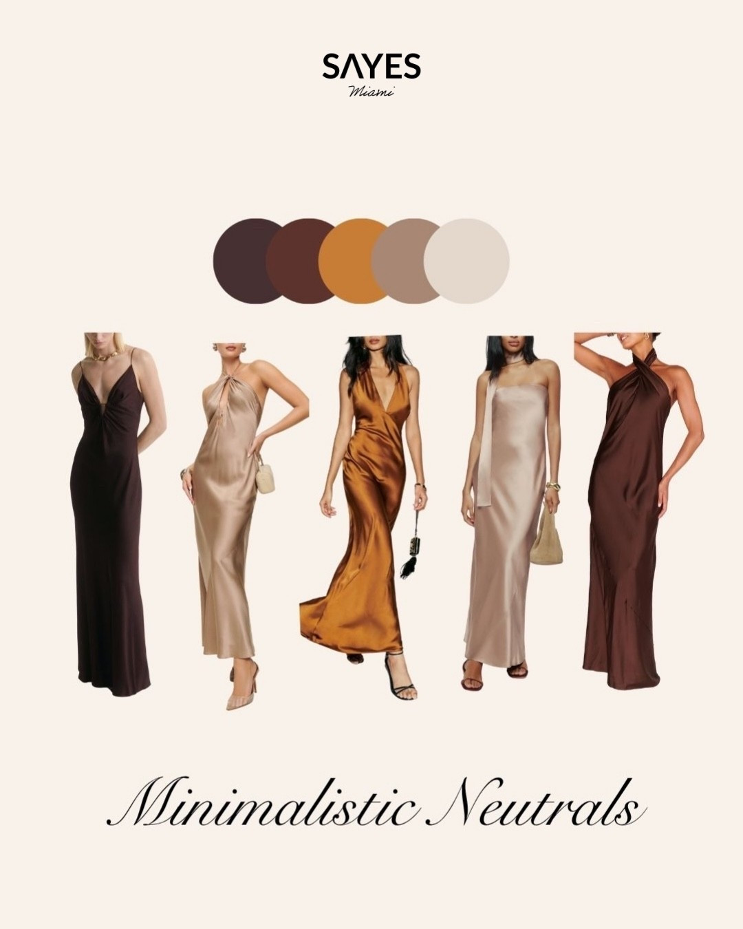 Timeless elegance for your bridal party 🤍 These minimalist bridesmaid dresses in soft neutral tones are perfect for a chic, modern wedding aesthetic. Tap to shop each style and make your big day effortlessly beautiful.
#BridesmaidStyle #MinimalistWedding #NeutralTones #ChicWedding #BridesmaidDresses #WeddingStyle #ElegantWedding