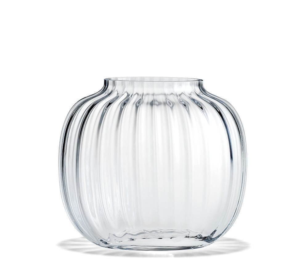 Holmegaard Primula Oval Vase, Medium, Clear | Pottery Barn (US)