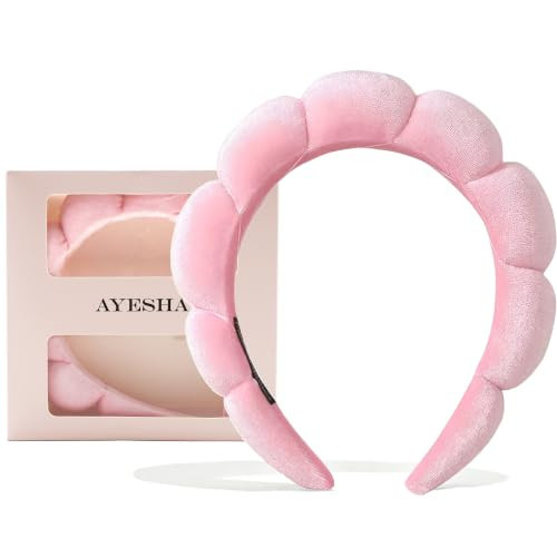 Ayesha Spa Headband for Washing Face Makeup Skincare Soft Sponge Hair band | Amazon (US)