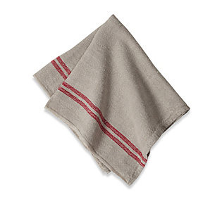 Caravan Home Set of 4 Vintage Linen Striped Napkins | QVC