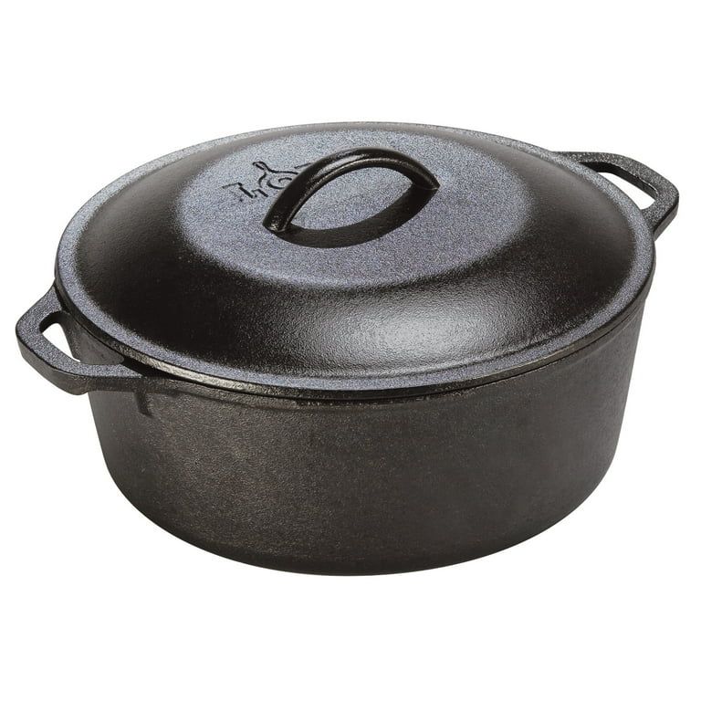 Lodge Cast Iron 5 Quart Seasoned Dutch Oven | Walmart (US)