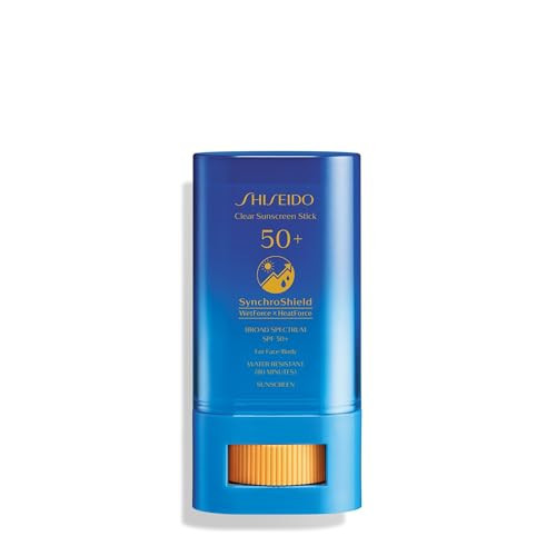Shiseido Clear Sunscreen Stick SPF 50+ - Invisible Broad-Spectrum Face Sunscreen - Wear Under & Over Makeup - Lightweight Formula - All Skin Types | Amazon (US)