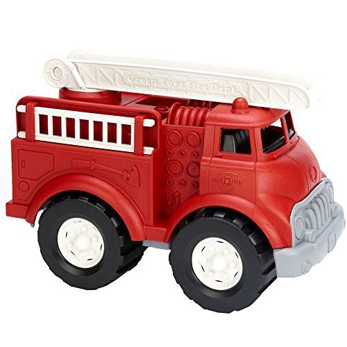 Green Toys Fire Truck - BPA Free, Phthalates Free Imaginative Play Toy for Improving Fine Motor, Gro | Amazon (US)