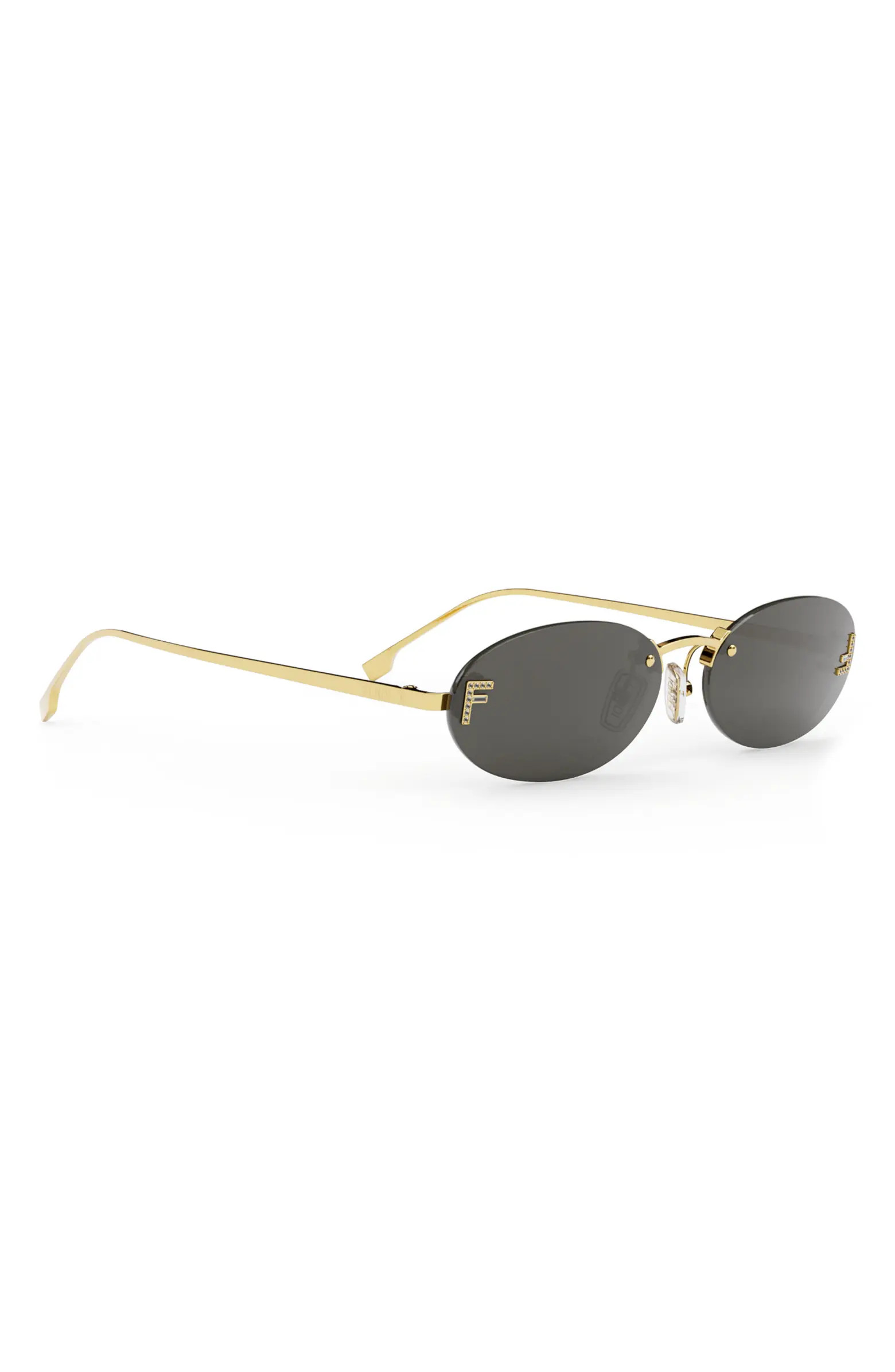 'Fendi First 54mm Oval Sunglasses | Nordstrom
