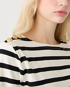 Mariner cloth shirtdress with gold buttons | J. Crew US