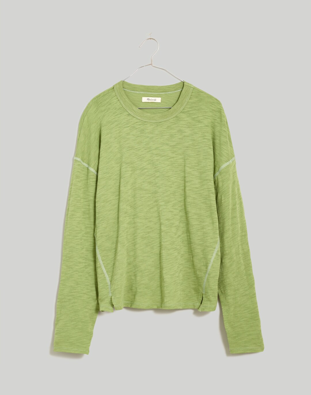 Slub Relaxed Long-Sleeve Tee in Stripe | Madewell