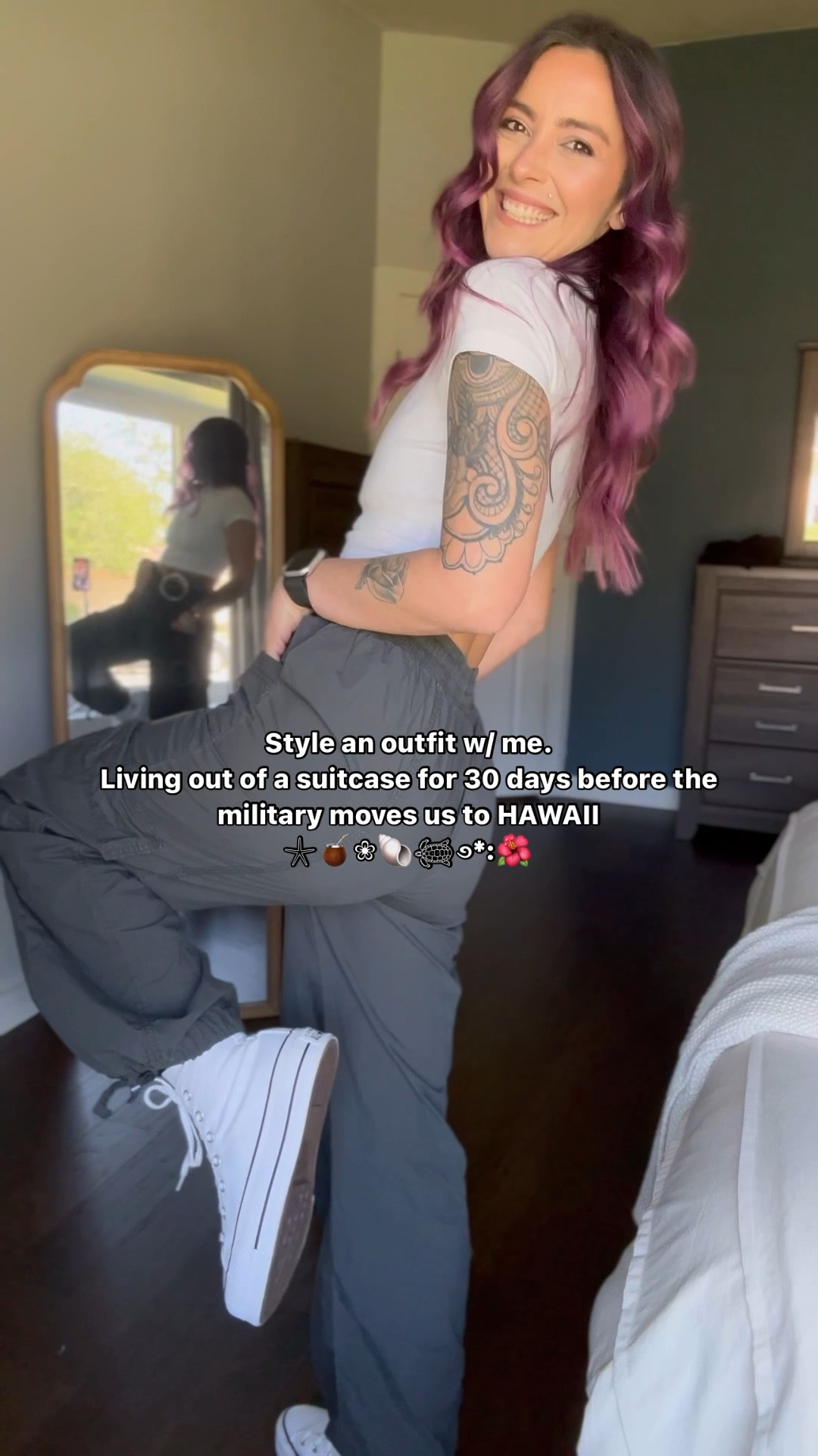 Casual ootd✨
T-Minus 26 days and counting

Casual / spring / outfit inspo / cargo pants / Converse / everyday / for her / Nicki Bunting

#LTKVideo