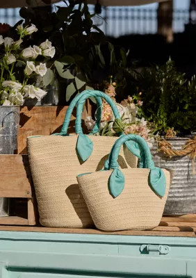 Crown & Ivy™ Sewing Down South x Crown & Ivy™ Vendue Medium Straw Handbag | Belk