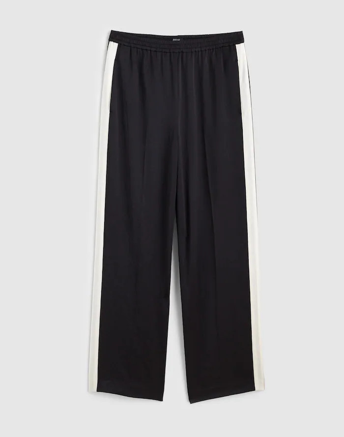 The Easy Pull-On Track Pant in Satin | Madewell