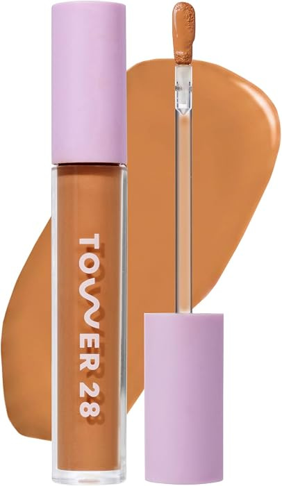 Tower 28 Swipe Serum Hydrating Concealer, 14 Tan/Warm Olive (0.22 oz) | Amazon (US)