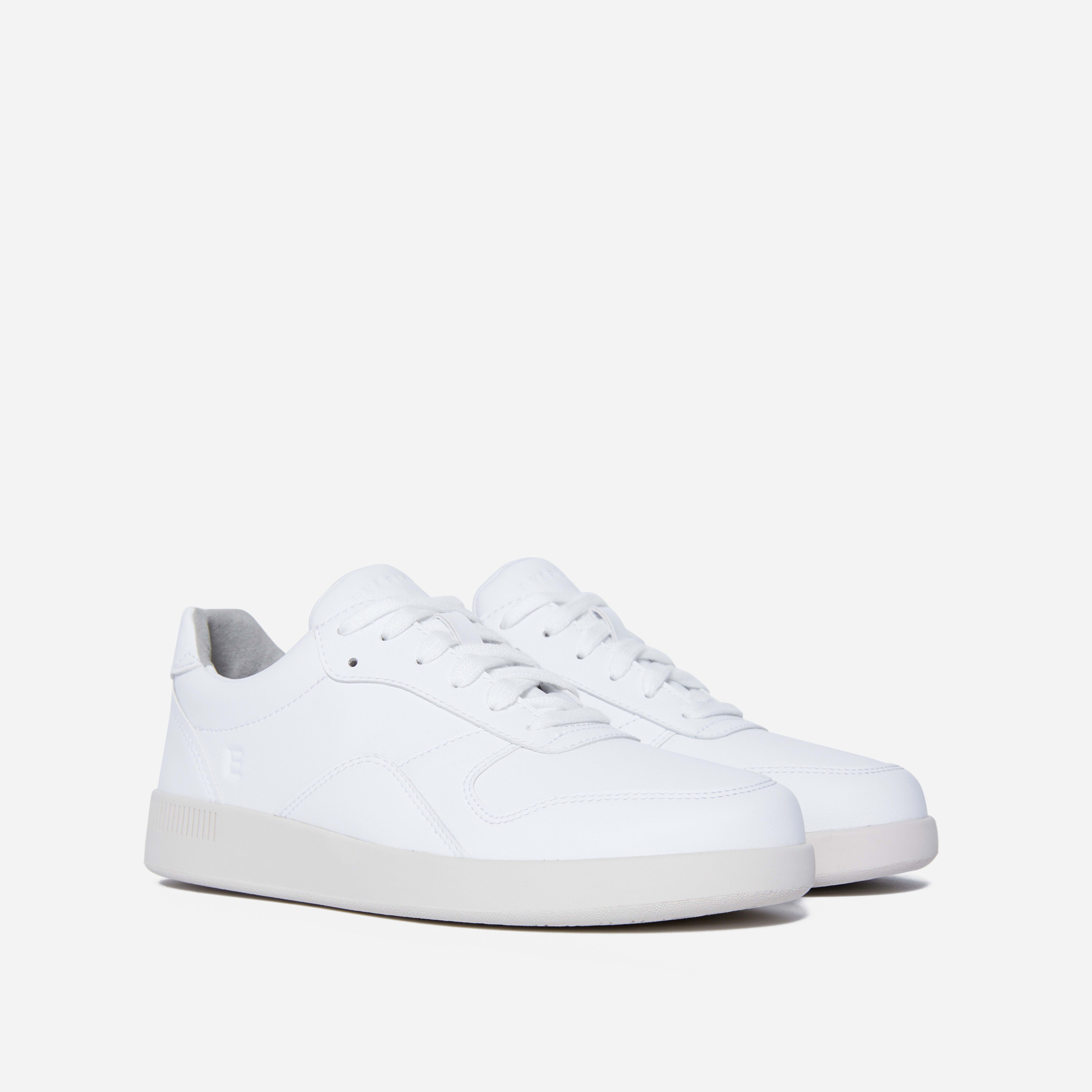 WomenFlatsThe ReLeather Court Sneaker€14170 ReviewsPrice includes duties and VATColorWhiteSizeS... | Everlane