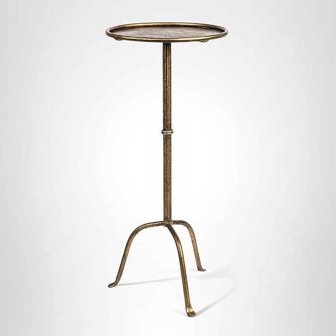 Metal Martini Cocktail Table, Antique Brass | Amazon (US)
