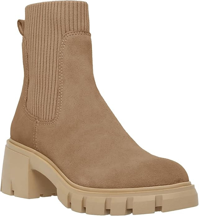 Womens Lug Sole Platform Ankle Boots Elastic Chunky Block Heel Non-Slip Combat Comfortable Chelse... | Amazon (US)