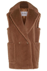 맥스마라 브레드1234 더블브레스트 테디 조끼 | Cettire Global