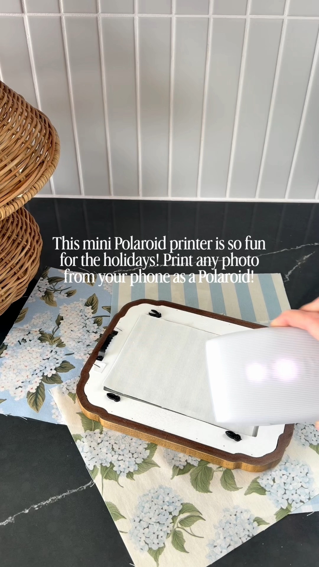 Turn any photo into a Polaroid with this printer! On sale today! This would make a great Christmas gift too.