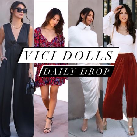 Daily Drop from Vici Dolls!

Jumpsuit, dreamy long sleeved crop, velvet pants, silk ruched skirt.

#Vici #ViciDolls #Styled #DateNight

#LTKunder50 #LTKFind #LTKstyletip