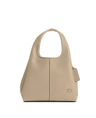 COACH Lana 23 Polished Pebble Leather Medium Shoulder Bag - Macy's | Macy's