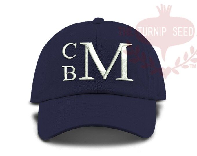 TODDLER Stacked Boy's Serif Monogram Baseball Cap - Low Profile Unstructured Baseball Hat - Custo... | Etsy (US)