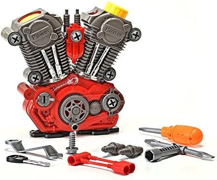 King Of Toys Educational Build-Your-Own Engine Over 25 Piece Play Set Kit with LIGHT'S & SOUNDS (... | Amazon (US)