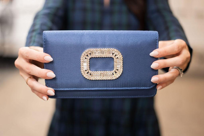 Navy Faille Ruby Clutch | Lisi Lerch Inc