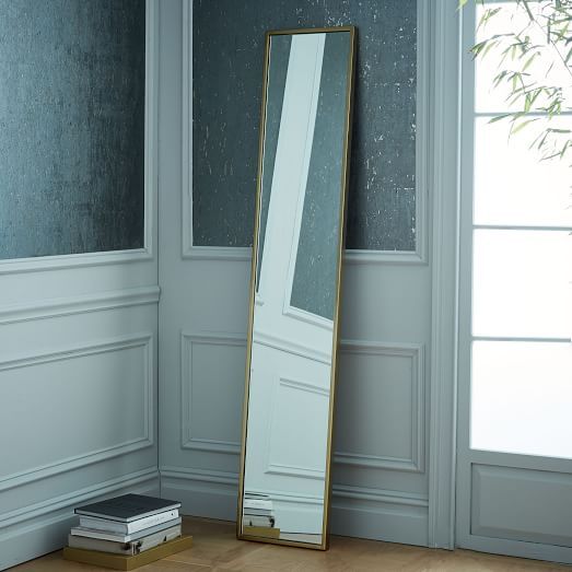 Metal Framed Narrow Floor Mirror | West Elm (US)