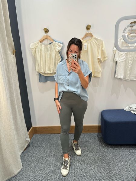 This chambray top came home with me. It’s super soft. Runs TTS. 

Spring outfit / summer outfit / casual outfit / 

#LTKGiftGuide #LTKover40 #LTKSeasonal