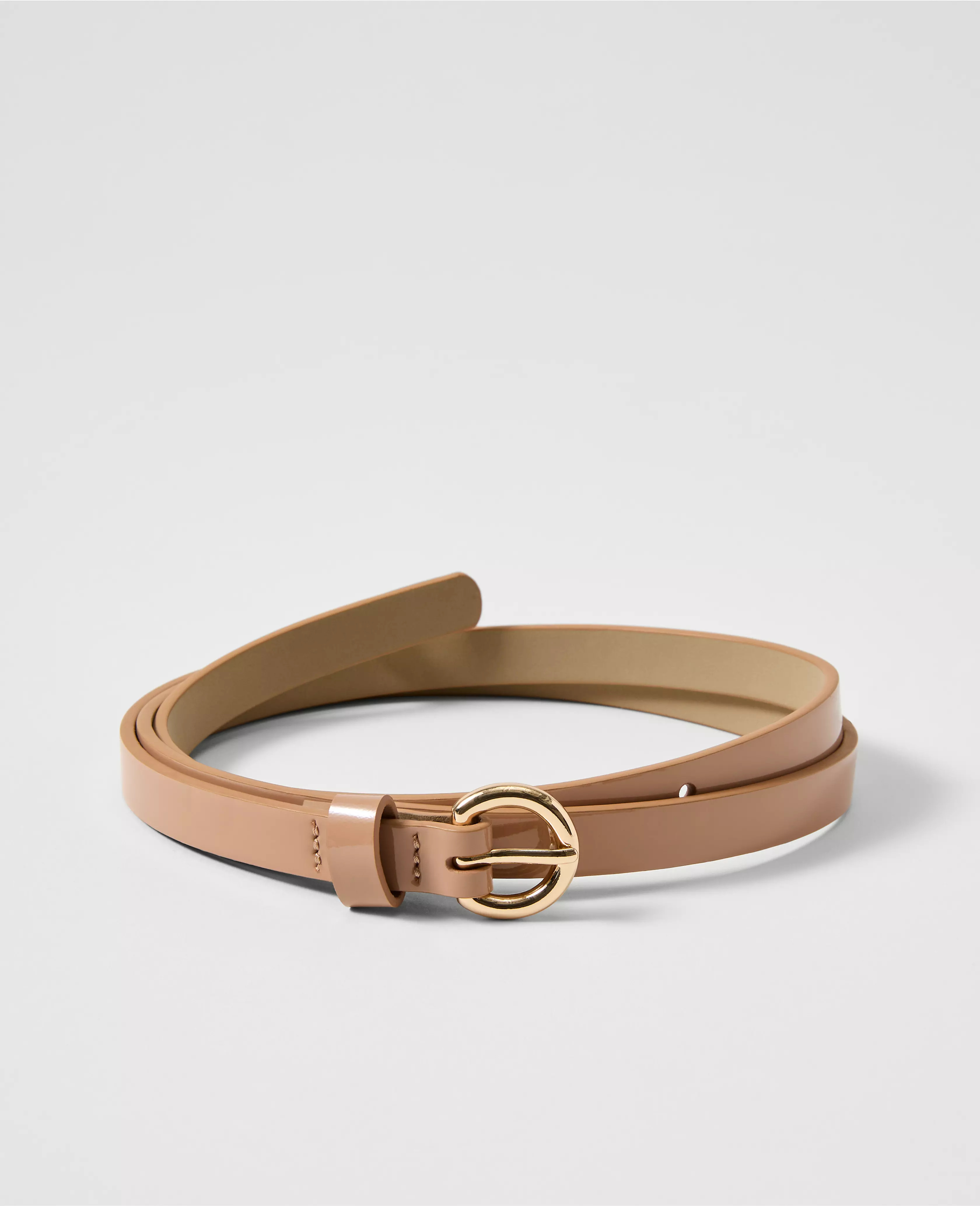 Skinny Patent Leather Belt | Ann Taylor