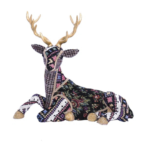 Velvet Foam Sitting Deer | Wayfair North America