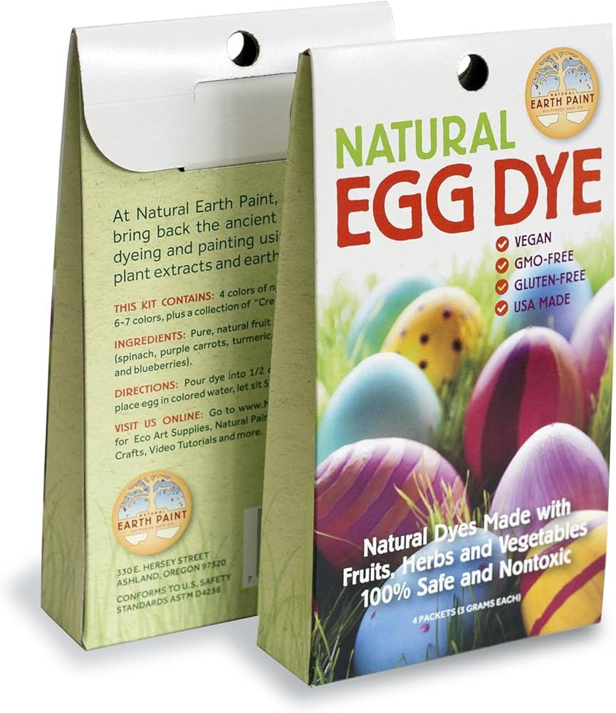 Natural Earth Paint Egg Dye Kit – Eco-Friendly, Non-Toxic Easter Egg Coloring for Kids & Adults... | Amazon (US)