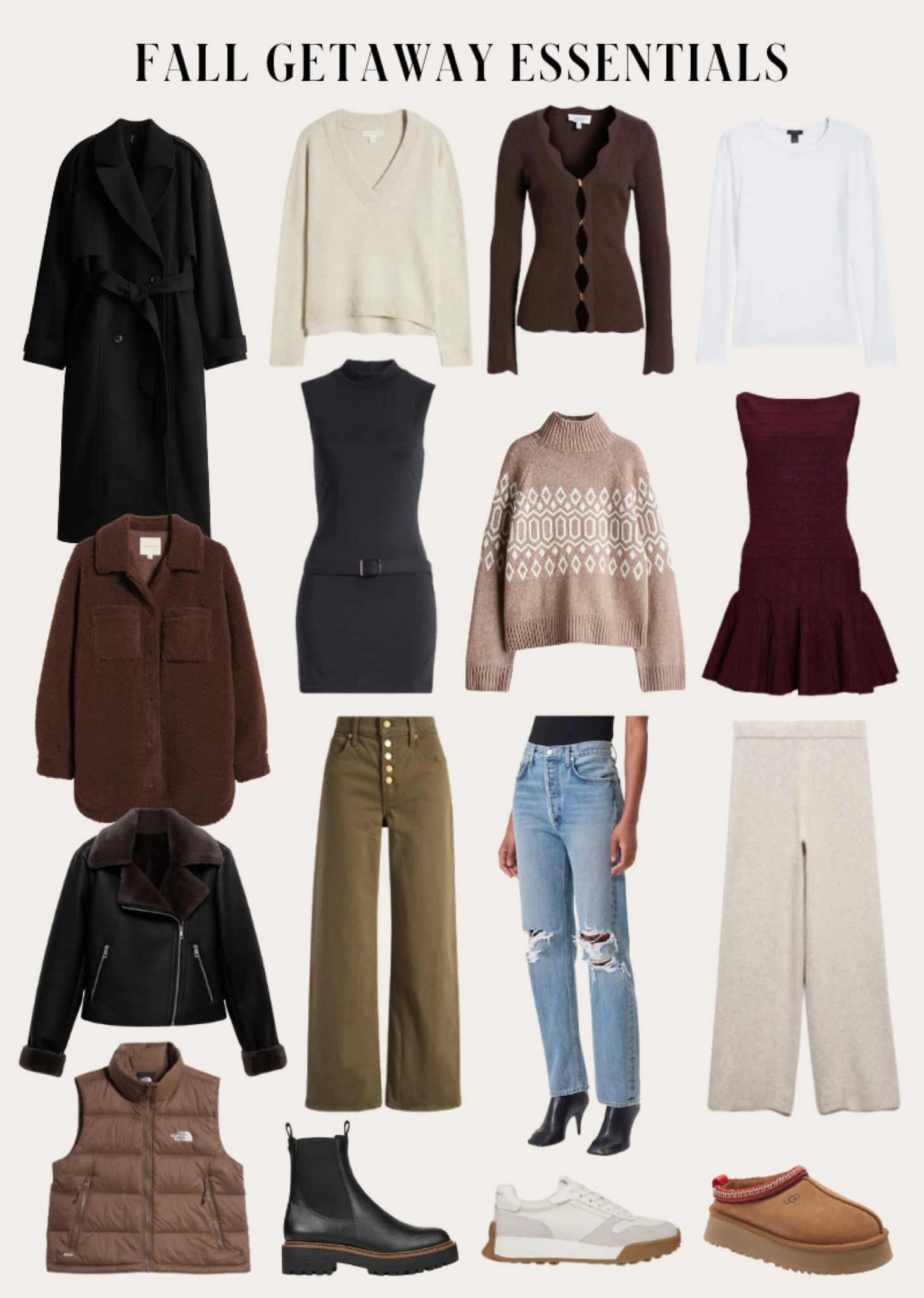Fall capsule wardrobe essentials for your next getaway 
Fall jackets, straight leg jeans, wardrobe basics for fall outfits 

#LTKFindsUnder100 #LTKStyleTip #LTKSeasonal