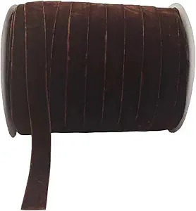 10 Yards Velvet Ribbon Spool (Coffee, 5/8") | Amazon (US)