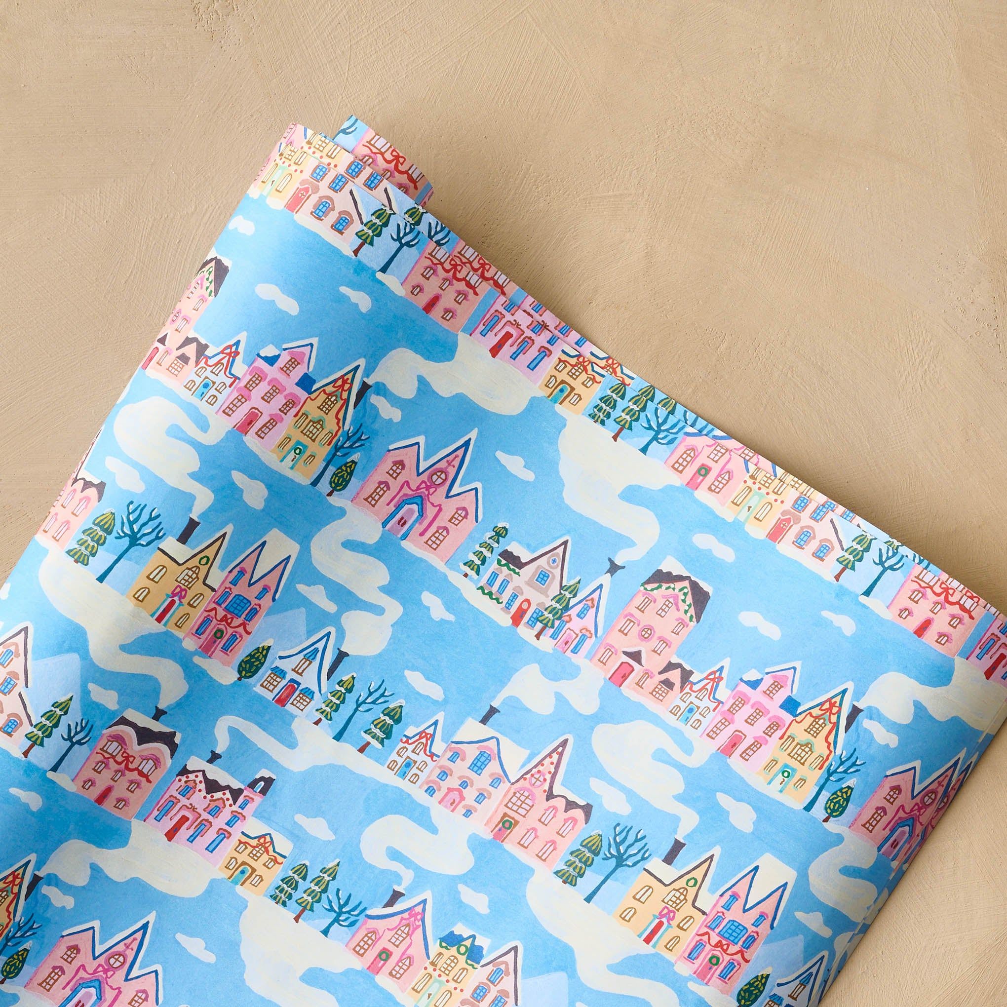 Little Pink Houses Wrapping Paper Sheets | Magnolia