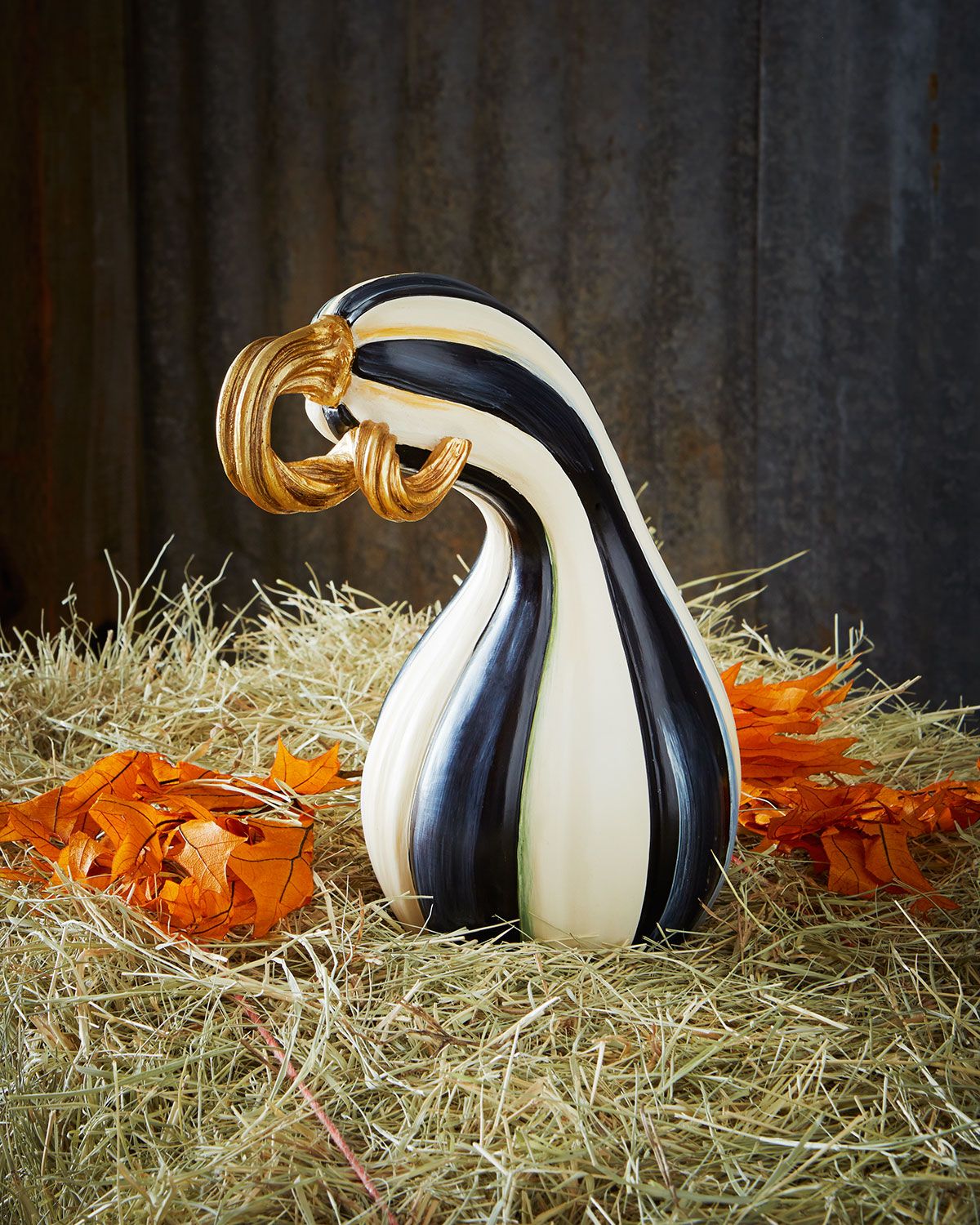 Courtly Stripe Large Gourd | Horchow