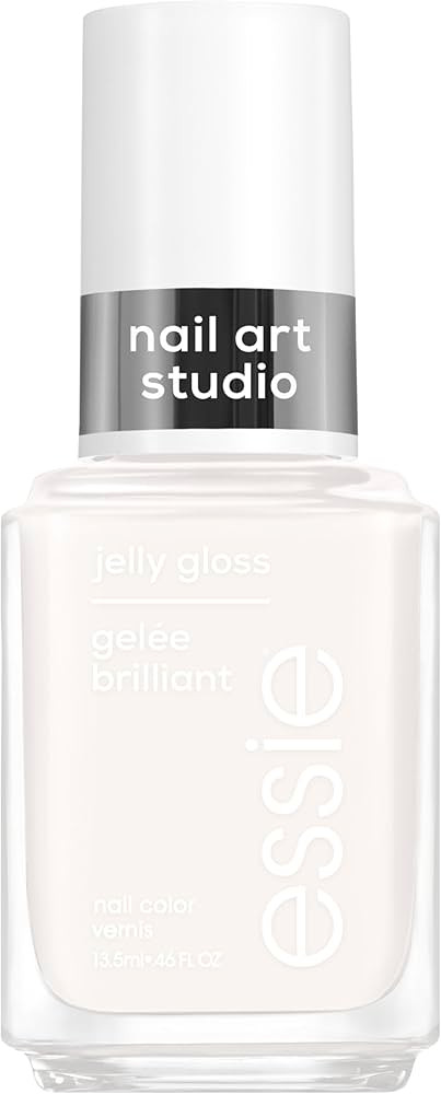 essie Nail Art Studio Jelly Gloss Polish, Vegan, Sheer White Nail Polish, Arctic Jelly, 0.46 Fl O... | Amazon (US)
