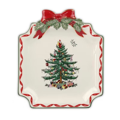 Spode Christmas Tree Ribbons Collection Canape Plate | Target