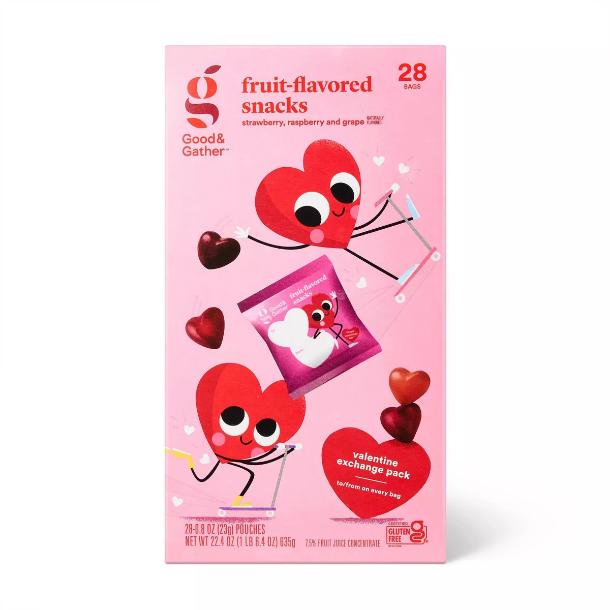 Valentine's Fruit Flavored Snacks - 22.4oz - Good & Gather™ | Target