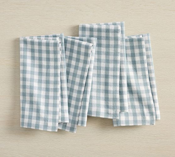 Baxter Gingham Cotton Napkins - Set of 4 | Pottery Barn (US)