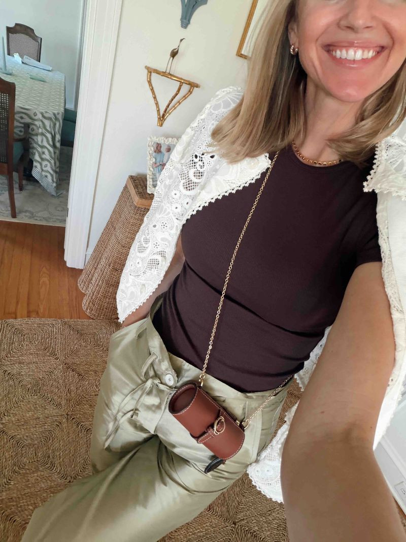So many gorgeous pieces in this outfit and all work perfectly for fall! 

Trousers, lace jacket, barrel pants, fall outfit, women's style 

 #LTKgrwm #LTKootd #LTKOver40